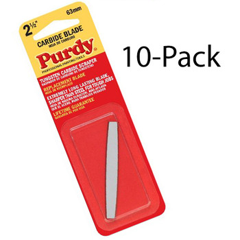 Genuine Purdy 2-1/2" Carbide Scraper (10) Blades 144900235-10PK