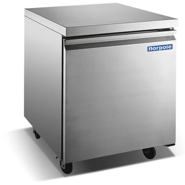 Norpole 27 1 Door Stainless Steel Undercounter Refrigerator