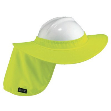 Ergodyne Chill-Its Hard Hat Brim with Shade, Lime Green, 6/CA, #12640