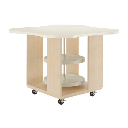 Diversified Spaces Intermix Mobile Workstation, Maple