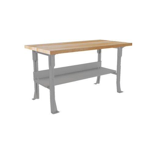 Diversified Spaces Maple Top Industrial Workbench, 72"W x 36"D, Dark Gray