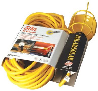 CCI 50' 16/3 SJEO YELLOW TROUBLE LIGHT GROUNDED ME, 1 EA, #58588802