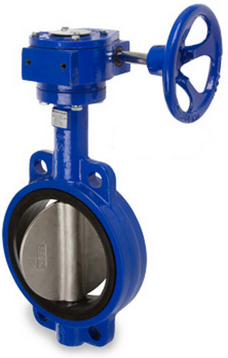 Sharpe 17 Series 2 1/2 in. Ductile Iron Gear Operated Butterfly Valve w/Nitrile Rubber Seals & SS Disc, Wafer Style