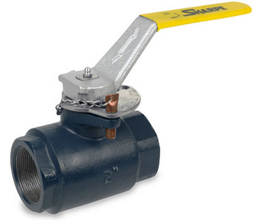 Sharpe Carbon Steel 5000 WOG Locking Ball Valve -Threaded