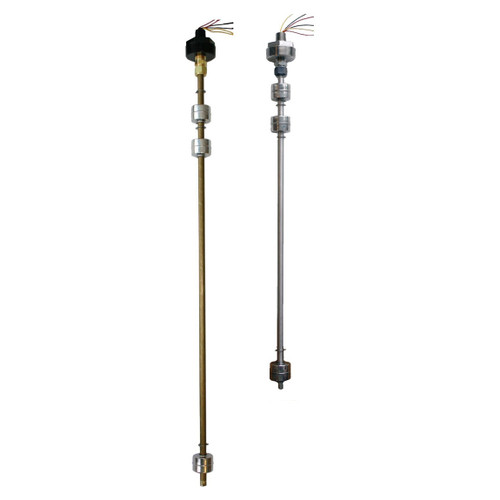 Morrison Bros. 925 Series Brass Multi-Level Liquid Level Tank Sensor w/ 1 Float - 4 3/4 in. - 36 in.