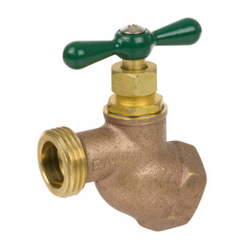 Smith Cooper Series 168L Heavy-Duty Lead-Free Brass Female NPT Inlet Hose Bibbs - 3/4 in. - 3/4 in.