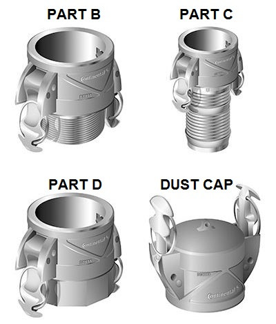 Campbell Fittings 3 in. Aluminum Insta-Lock Cam & Groove Fittings