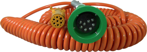 Scully Pull-Away Socket and Plug System For Green Thermistor System w/ Coiled Cord