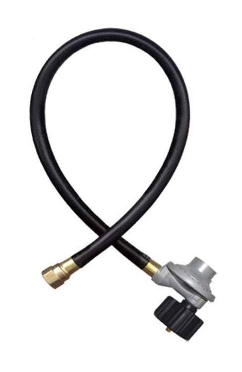 Gas-Flo Propane Grill Hose Assembly w/ 3/8 in. Female Flare x QCC1 ACME Connection w/Gas Regulator