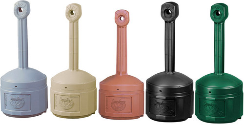 Justrite Smokers Cease-Fire Cigarette Butt Receptacles