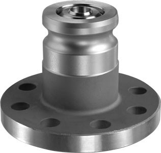 OPW 1600ANF Series Stainless Steel Kamvalok Railcar Male Adapter x 150 lb Flange - FKM Seals