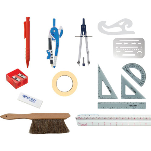 Westcott 15-Piece Architectural Drafting Set