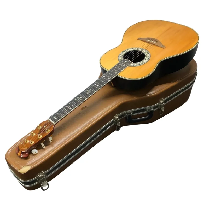 1975 Ovation Custom Legend 6-String Acoustic Guitar – Natural – RARE – 1119-4 + Case