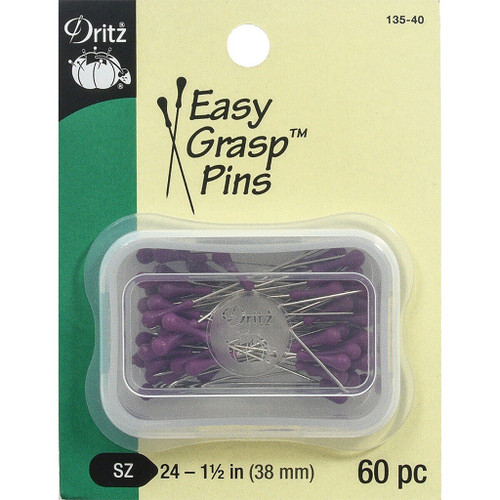 Dritz Easy Grip Pins, 60-Piece