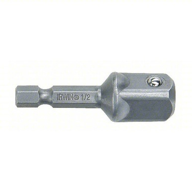 Irwin 2" Square Socket Adapter, 1/2" Drive, 1/4" Hex #IWAF26212 (3/Pkg.)