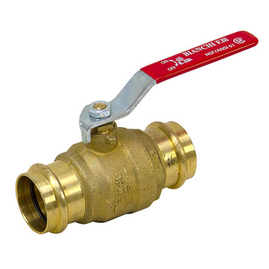 1.38" (35mm) 600 PSI Push-Fit Brass Ball Valve Bianchi 537000070A