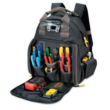 CLC Custom Leather Craft Tech Gear Lighted Backpack, 53 Compartments, 16 in X 13 in, 1/EA, #L255