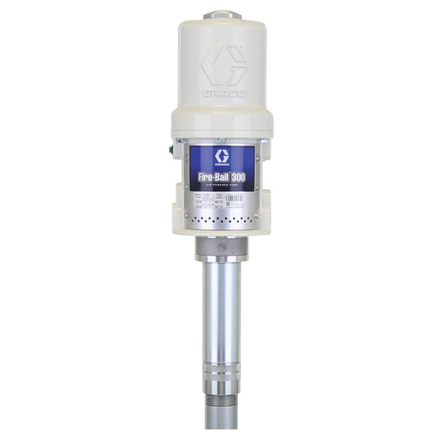 Graco Fire-Ball 300 5:1 Air Powered 2.8 GPM Piston Oil Pump - 55 Gal Cover Mount