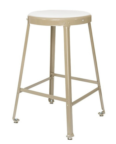 Montisa Learning Angle Steel Stool Steel Seat, 24"