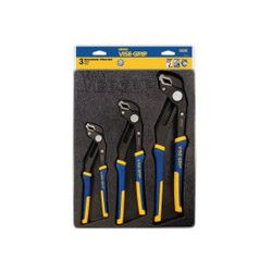 Irwin 3-pc GrooveLock Pliers Sets, w/Storage Tray, #IR-2078710 (2/Pkg)