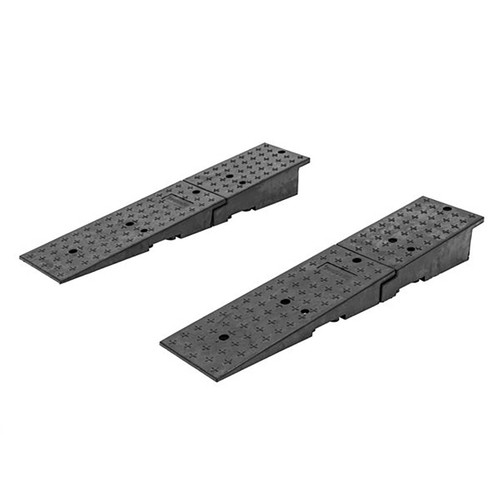 Guardian Rubber Dual Wedge Container Ramp Pair- 49 in. L x 10 3/4 in. W,20,000 lb. Cap/ Ramp