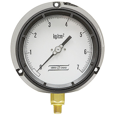 7 kg/cm² Pressure 4.5" Dia. Dry Flange Panel 1/4" NPT Plastic Gauge Versa V4901QPF4