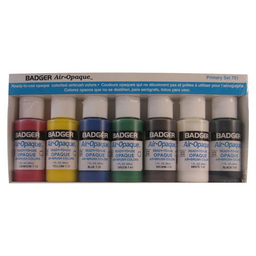 Badger Air-Opaque Paint Primary Set
