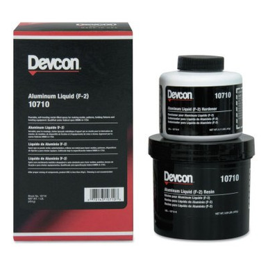 Devcon Aluminum Liquid (F-2), 1 lb, Aluminum, 1/EA