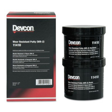 Devcon Wear Resistant Putty WR-2, 1 lb, Dark Gray, 1/EA