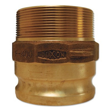 Dixon Valve Andrews/Boss-Lock Type F Cam and Groove Adapters, 2 in x 2 in NPT Male, Aluminum, 1 EA, #200FAL