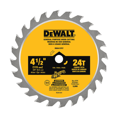 DeWalt 4-1/2" Saw Blade, 24T