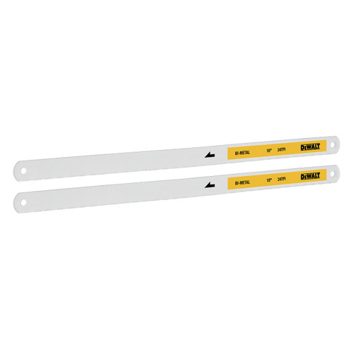 DeWalt Bi-Metal Hacksaw Blade, 10", 24-TPI, 2-Pack