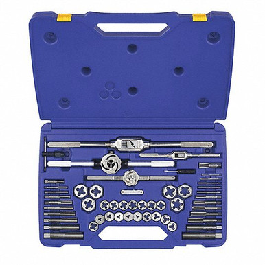 Irwin Machine Screw/Fractional Tap & Hex Die Set #24640 (53 Piece)