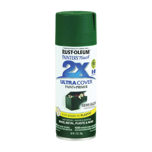 Rust-Oleum 2X Ultra Cover Spray Paint + Primer, Semi-Gloss Hunter Green