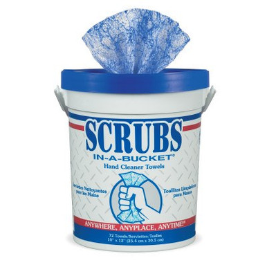 ITW Pro Brands SCRUBS Hand Cleaner Towels, Wet Wipe Bucket, 6 PA/CA, #42272