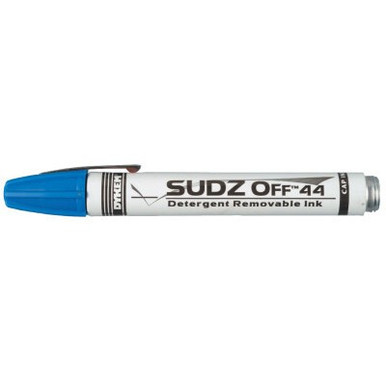 ITW Pro Brands SUDZ OFF Detergent Removable Temporary Markers, Blue, Medium, 12/PK, #91938