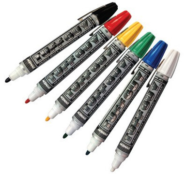ITW Pro Brands DYKEM Tuff Guy Markers, Blue, Medium, 12/BX, #44179