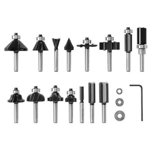 Bosch 15-Piece Wood Router Bit Set