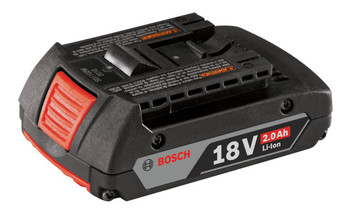 Bosch BAT612 18v Li-on 2.0 AH Slim Pack Battery Bulk Packed - 2607336875