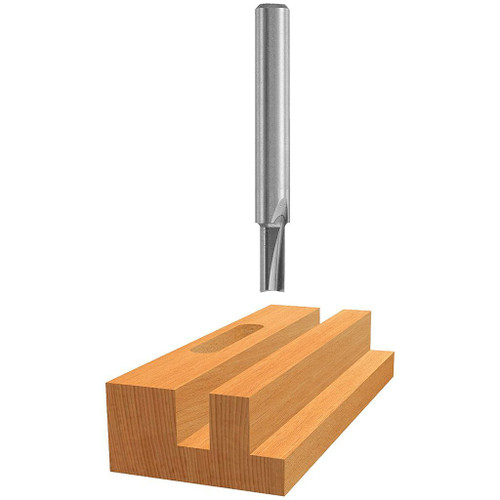 Bosch Solid Carbide 2-Flute Straight Router Bit, 1/8" x 2"