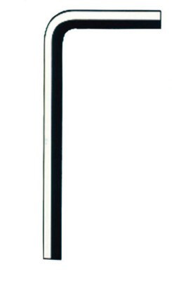 Eklind Tool Individual Hex-L Keys, 1/4 in, 5 1/4 in Long, Black Oxide, 10/CTN, #15216