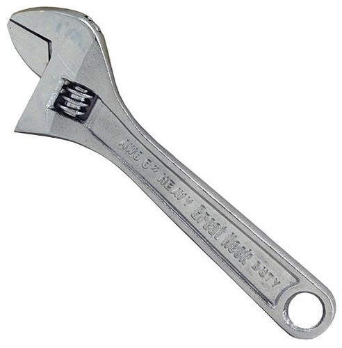 Great Neck Adjustable Wrench, 8"