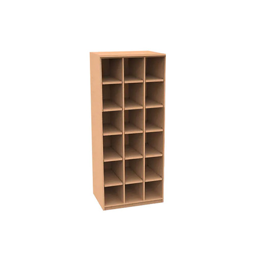 Wisconsin Bench REplay Tall Dual-Divider Cabinet, Maple, 42"W