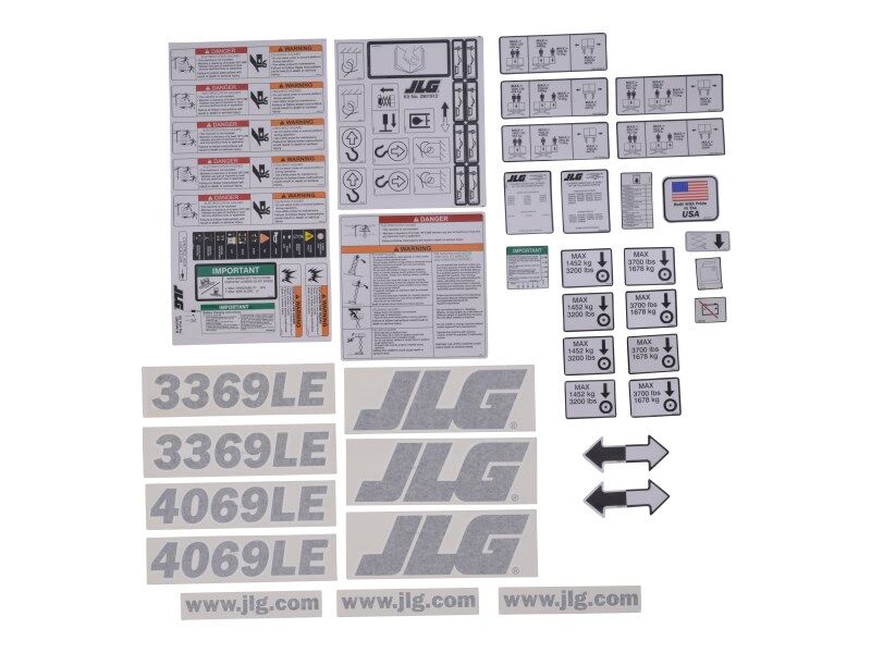 JLG Part # 2910716 – Decals