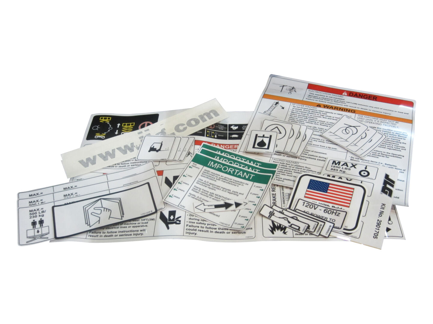 JLG Part # 2910753 – Decals