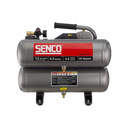 Senco 2 HP, 4.3 Gallon Twin Tank Air Compressor