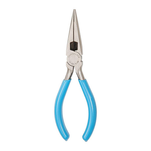 Channellock Long Nose Pliers With Side Cutter, 6"