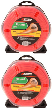 Echo Genuine 1/2 Lb Donut .080" Diameter Round Trimmer Line 305080052-2PK