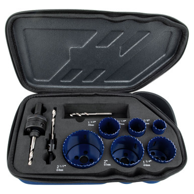 Irwin Bi-Metal Electricians Hole Saws Sets, With Case, 7/8" - 2 1/2", #IR-3073003 (Qty. 1)