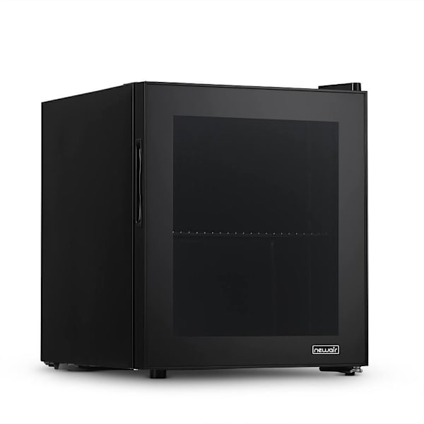 Newair 17 In. 60-Can Freestanding Countertop Glass Door Beverage Fridge (Black)